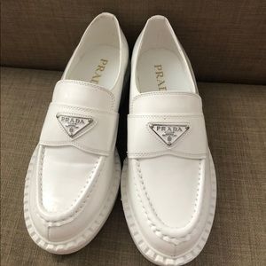 White loafers